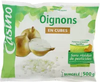 Oignons en cubes