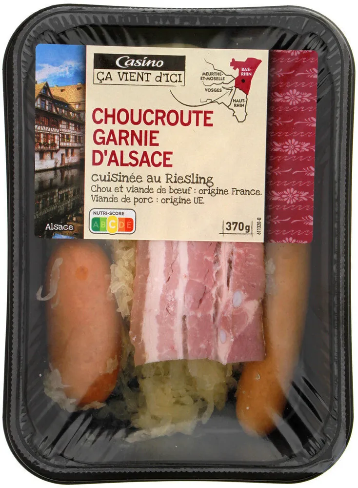 Choucroute garnie d'Alsace cuisinée au riesling