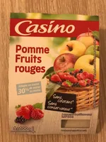 Compote pommes fruits rouges allégée en sucres