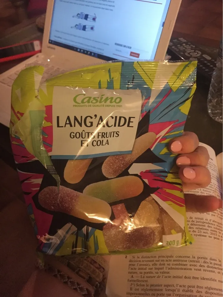 Langu'acide goûts fruits et cola CASINO