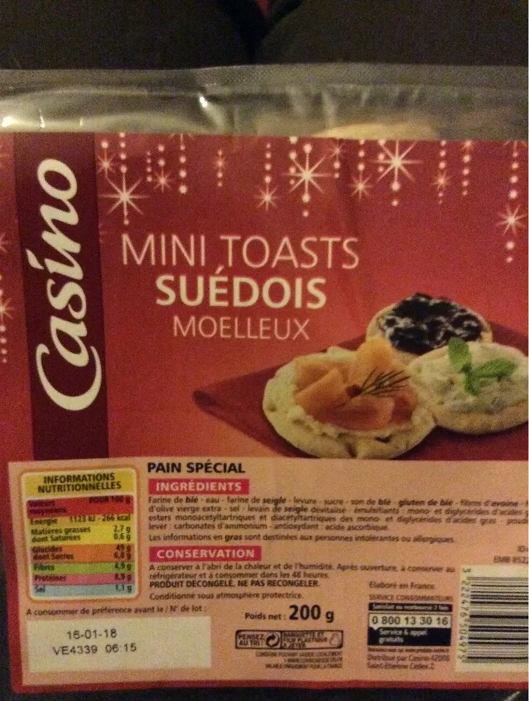 Mini toasts suédois moelleux