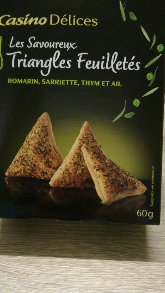 Triangles Feuilletés Romarin Sarriette Thym et ail PB