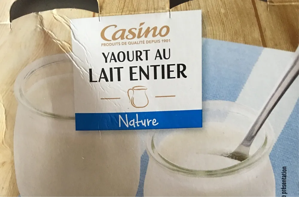 Yaourt au lait entier nature