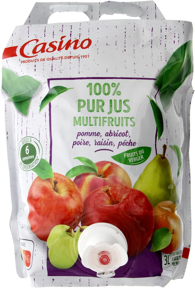 100% Pur Jus Fruits du Verger