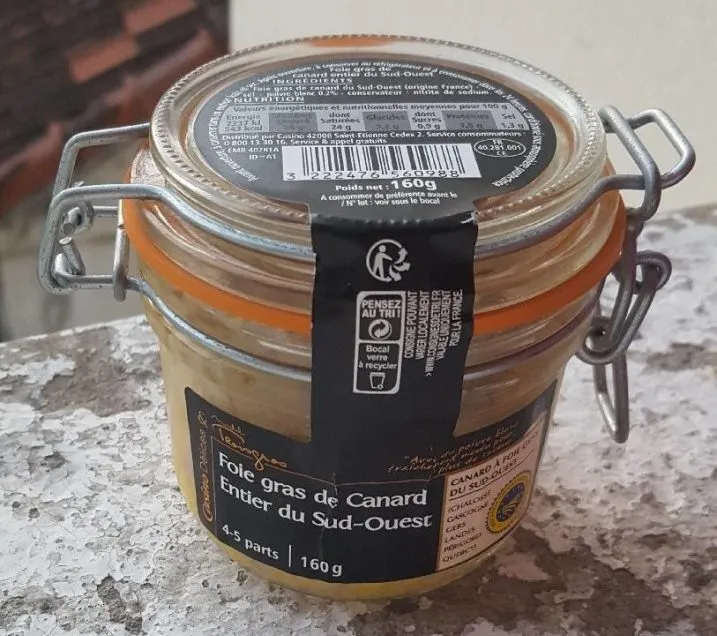Foie gras de canard entier du Sud -Ouest