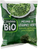 Mélange de légumes verts Brocolis, petits pois, pois croquants