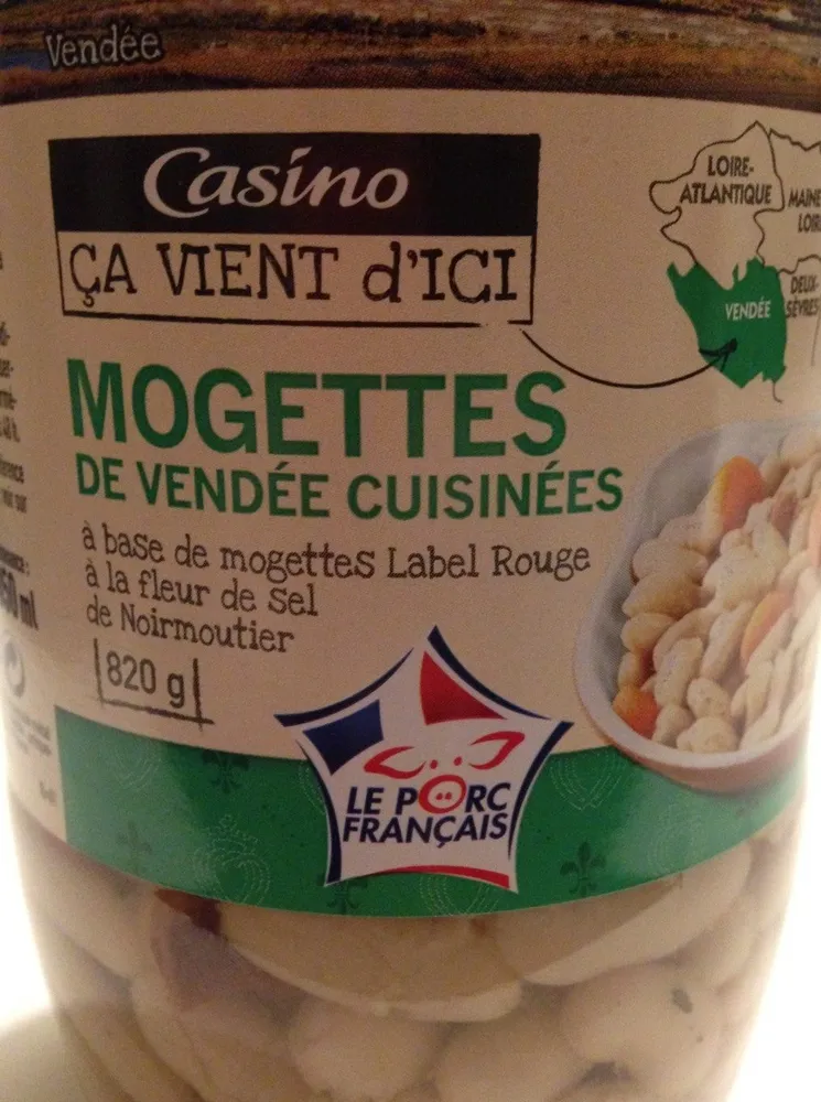 Mogettes de Vendée cusinées à base de mogettes Label Rouge à la fleur de sel de Noirmoutier