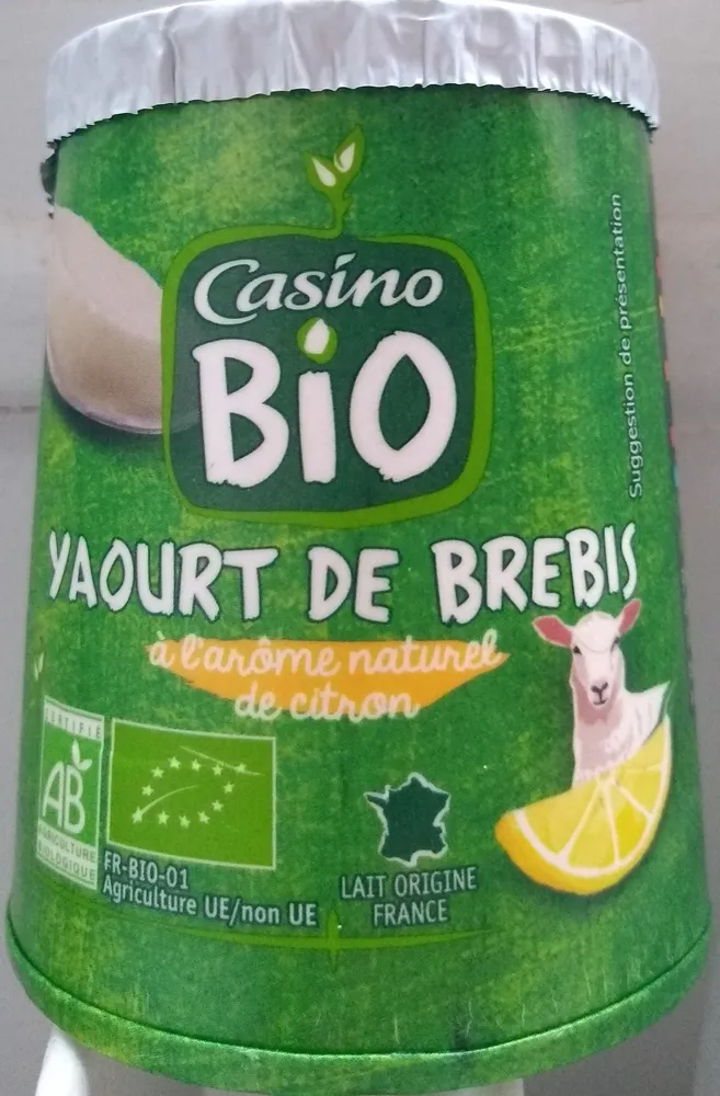 Yaourt de brebis à l'arôme naturel de citron