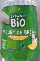 Yaourt de brebis à l'arôme naturel de citron