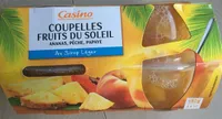 Coupelles Fruits du Soleil au sirop léger