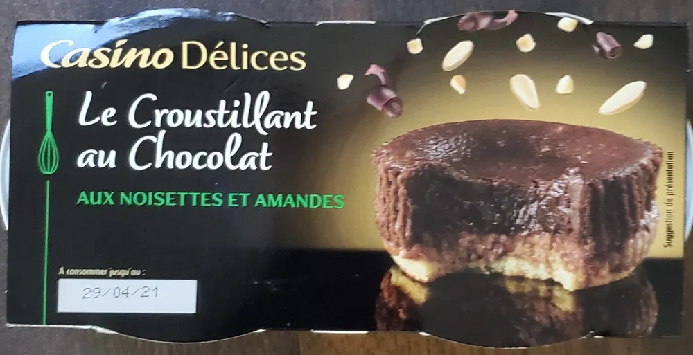 Le croustillant au chocolat aux noisettes et amandes