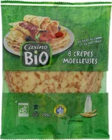 8 crêpes moelleuses au sucre de canne et au lait entier