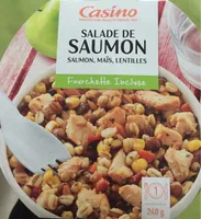 Salade de saumon Saumon, maïs, lentilles
