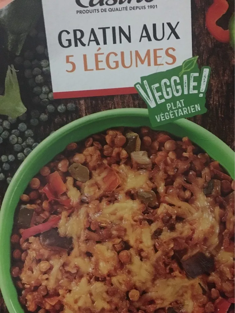 Gratin aux 5 légumes