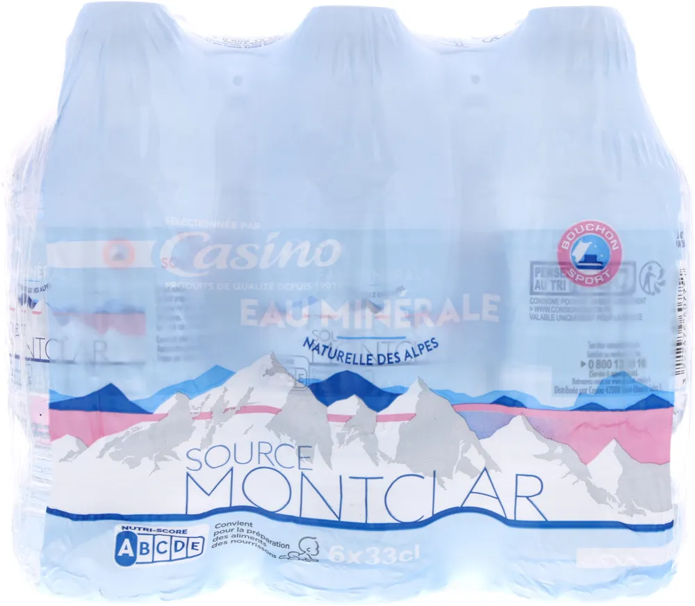Eau minérale naturelle des Aes MONTCLAR