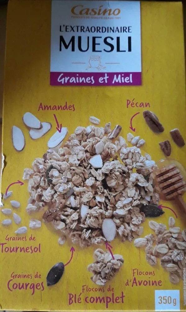 L'extraordinaire muesli graines et miel