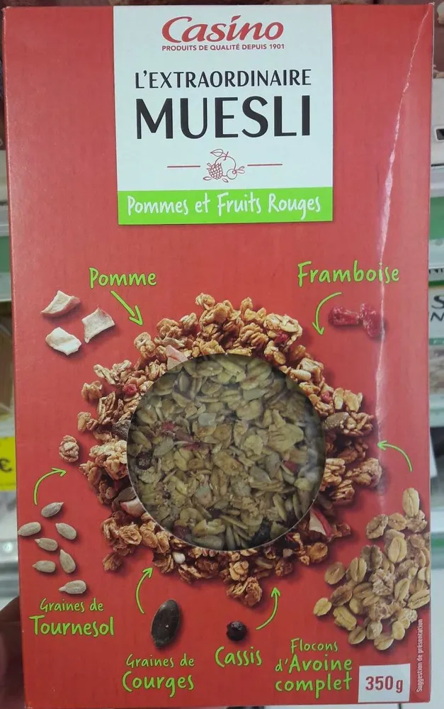L'extraordinaire muesli pommes et fruits rouges