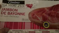 Jambon de Bayonne 12 mois d'affinage