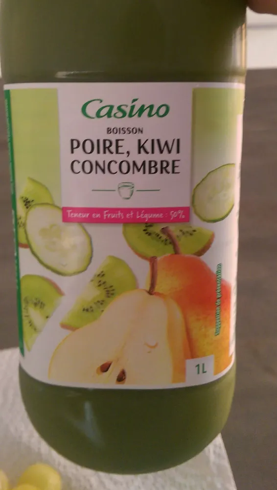Boisson Poire Kiwi Concombre