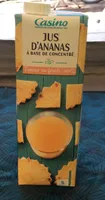 Jus d'ananas à base de concentré