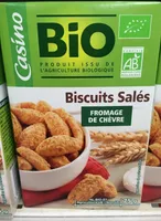 Biscuits salés fromage de chèvre Bio