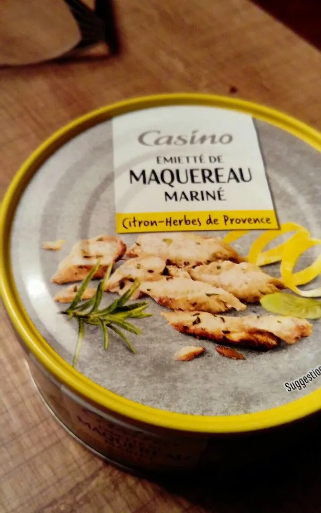 Emietté de maquereau mariné citron herbes de Provence