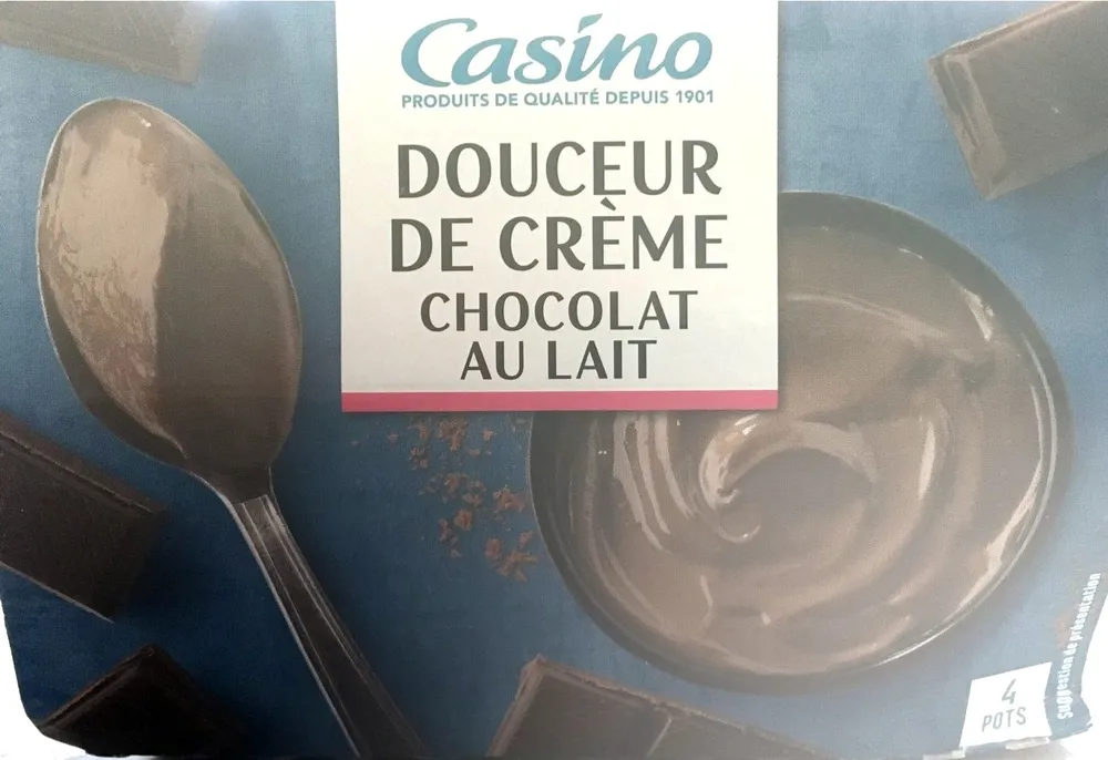 Douceur de crème au chocolat au lait