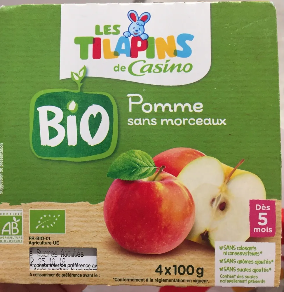 Pomme sans morceaux