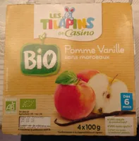 Pomme et vanille sans morceaux