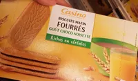 Biscuits matin fourrés goût Choco Noisette
