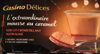 L'extraordinaire mousse au caramel sur lit croustillant au praliné