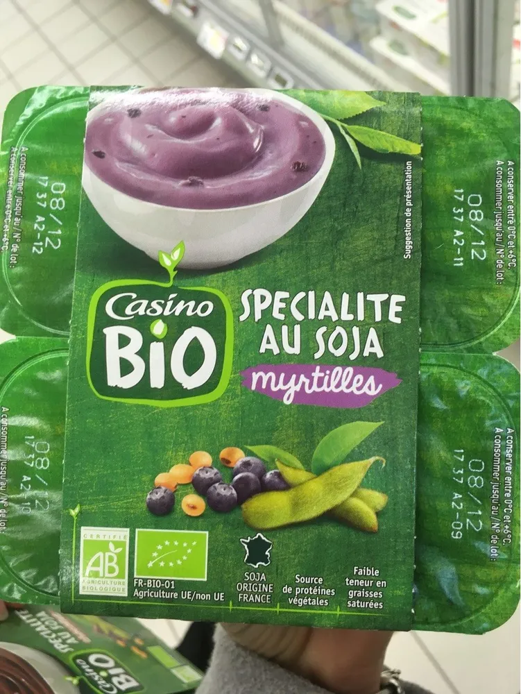 Spécialité au soja myrtilles BIO