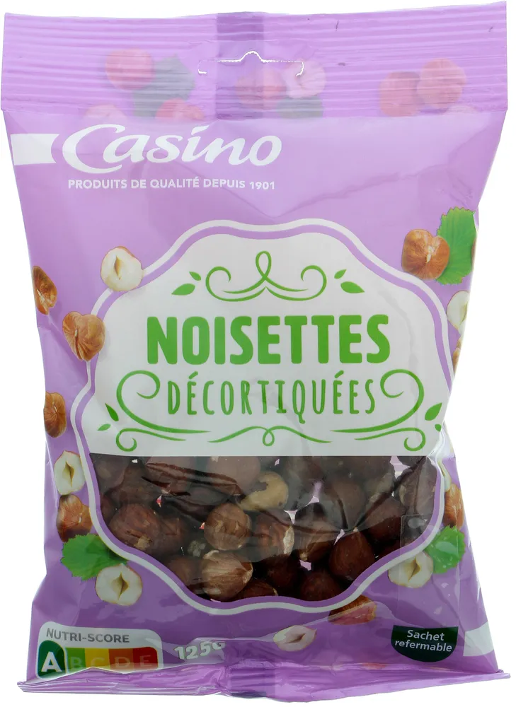 Noisettes décortiquées