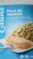 Pavé de saumon et sa purée de brocolis