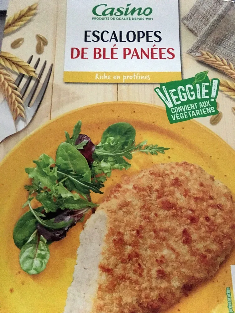 Escalope de blé panée