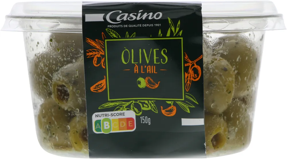Olives vertes à l'ail