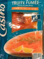 Truite fumée élevée en eau douce Fumée au bois de hêtre