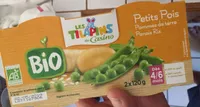 Petits pois pommes de terre panais riz - Dès 4/6 moisBIO