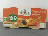 Carottes Bœuf Boulgour avec morceaux - Dès 12 mois BIO