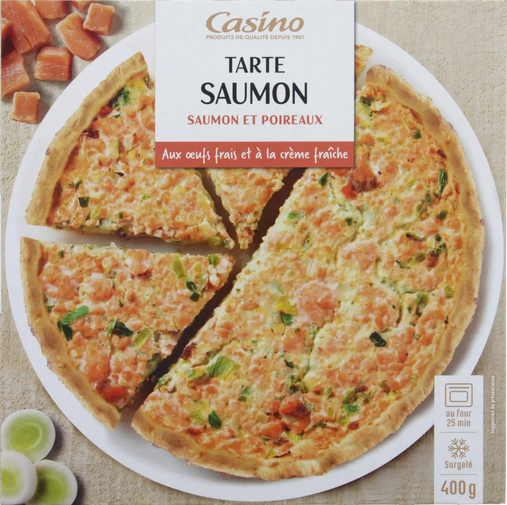 Tarte saumon - Saumon et poireaux