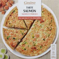 Tarte saumon - Saumon et poireaux