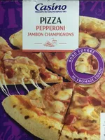 Pizza pepperoni jambon champignons