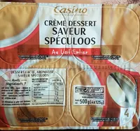 Crème dessert saveur spéculoos au lait entier