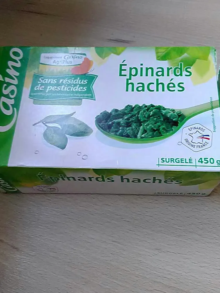 Epinards hachés