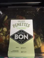 Salade penettes, légumes, mozzarella et speck