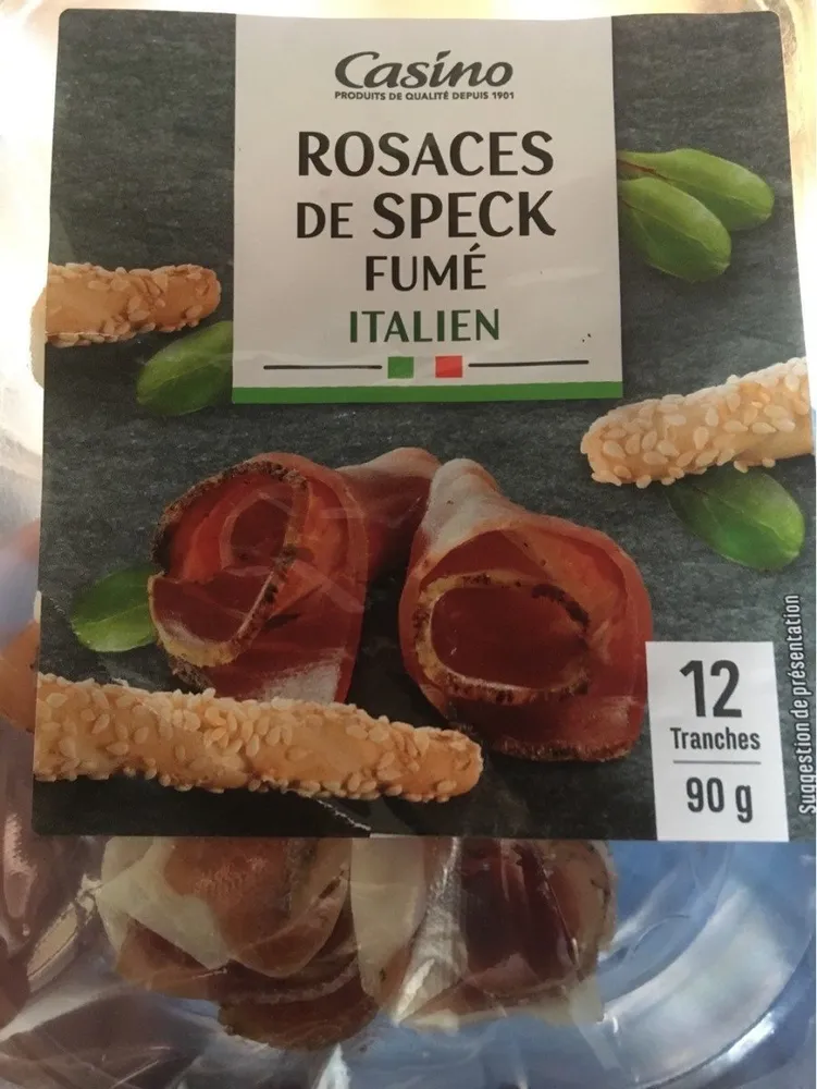 Rosaces de speck fumé italien