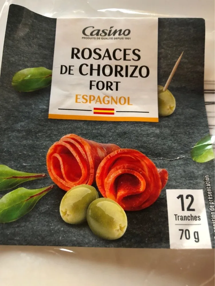 Rosaces de chorizo fort espagnol