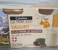 Yaourt au lait de Savoie et à la crème de marron