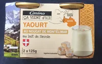 Yaourt au lait de Savoie et au nougat de Montélimar