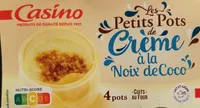 Petit pot de crème à la noix de coco
